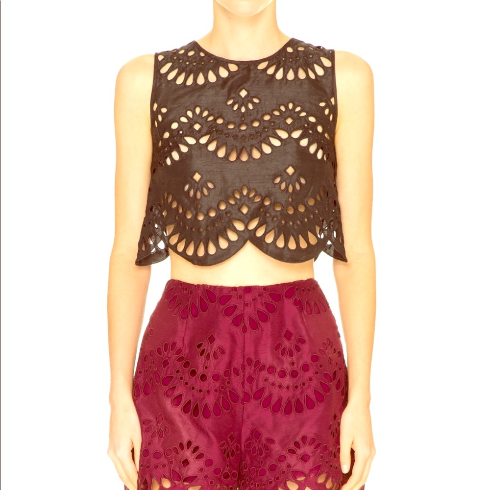 Keepsakeblack crop top. Brand new w tags!!!